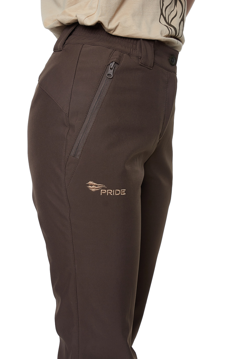 Багира женские брюки PRIDE, софтшелл, коричневый